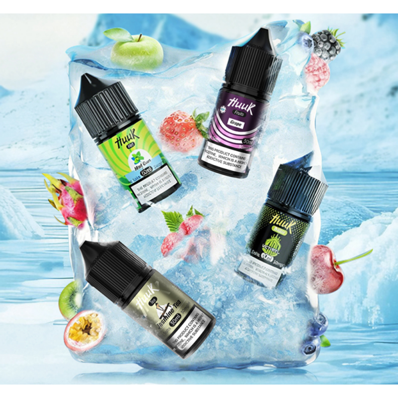 HUUK虎克 電子菸油 30ml 30mg 尼古丁鹽 菸草/惡魔能量/水果/薄荷/茶系列 多款經典口味